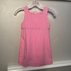 Children’s Place pink & white gingham dress size 6
